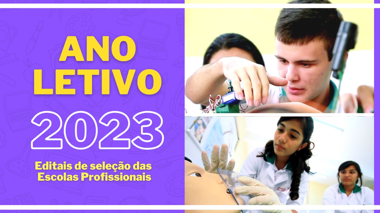 Editais de matrículas para Escolas de Educação Profissional