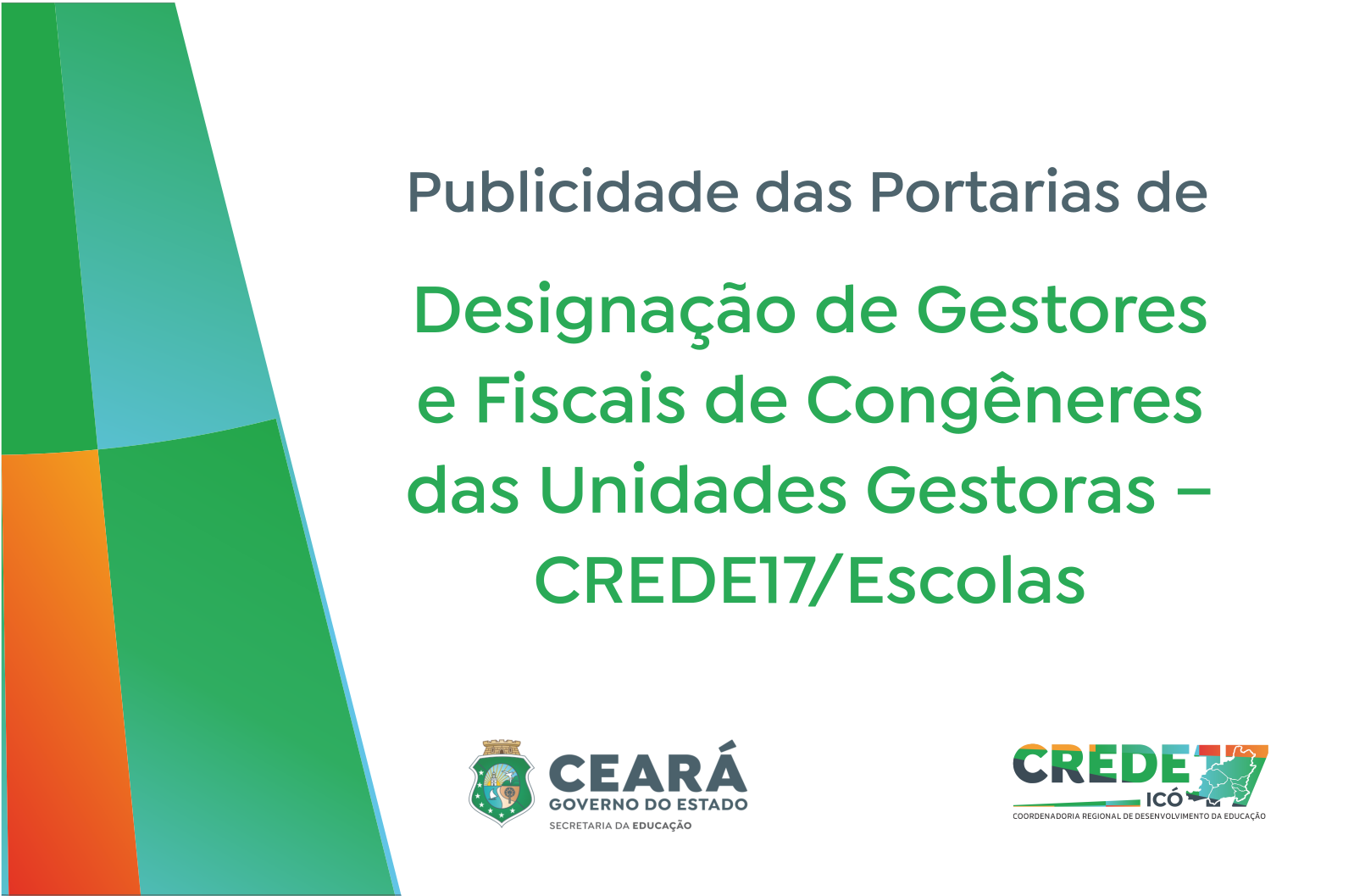 Portarias de Designação de Gestores e Fiscais de Congêneres das Unidades Gestoras